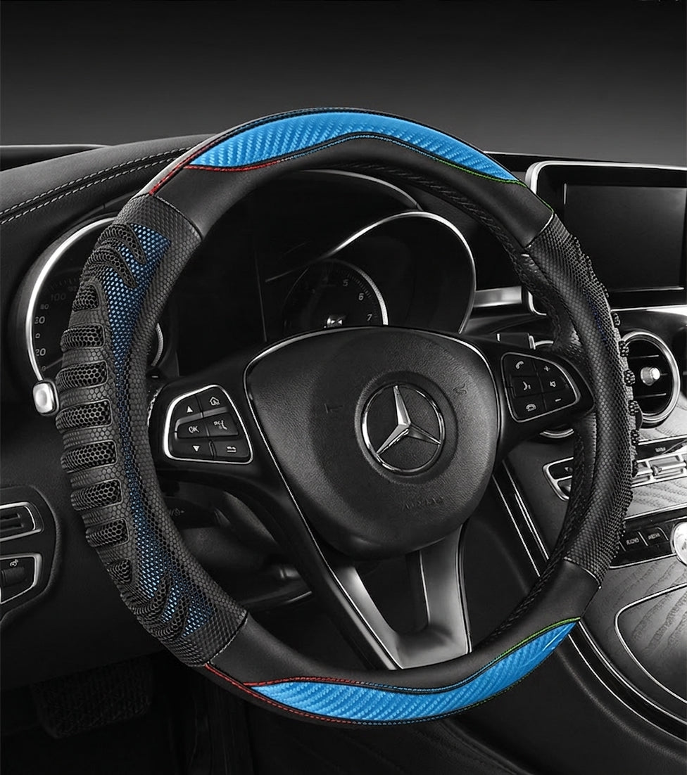 Four-season universal honeycomb sports handlebar covers, steering wheel covers, anti-slip modification covers, cross-border Douyin one-piece dropshipping