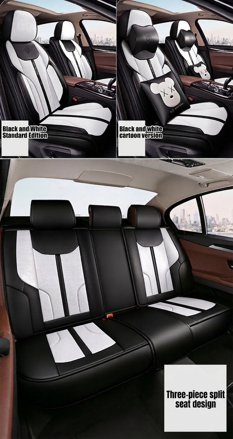 The new car seat cushion fully surrounds full pictorial cartoon cute four-season universal five-seat seat cover, directly supplied and shipped from the manufacturer