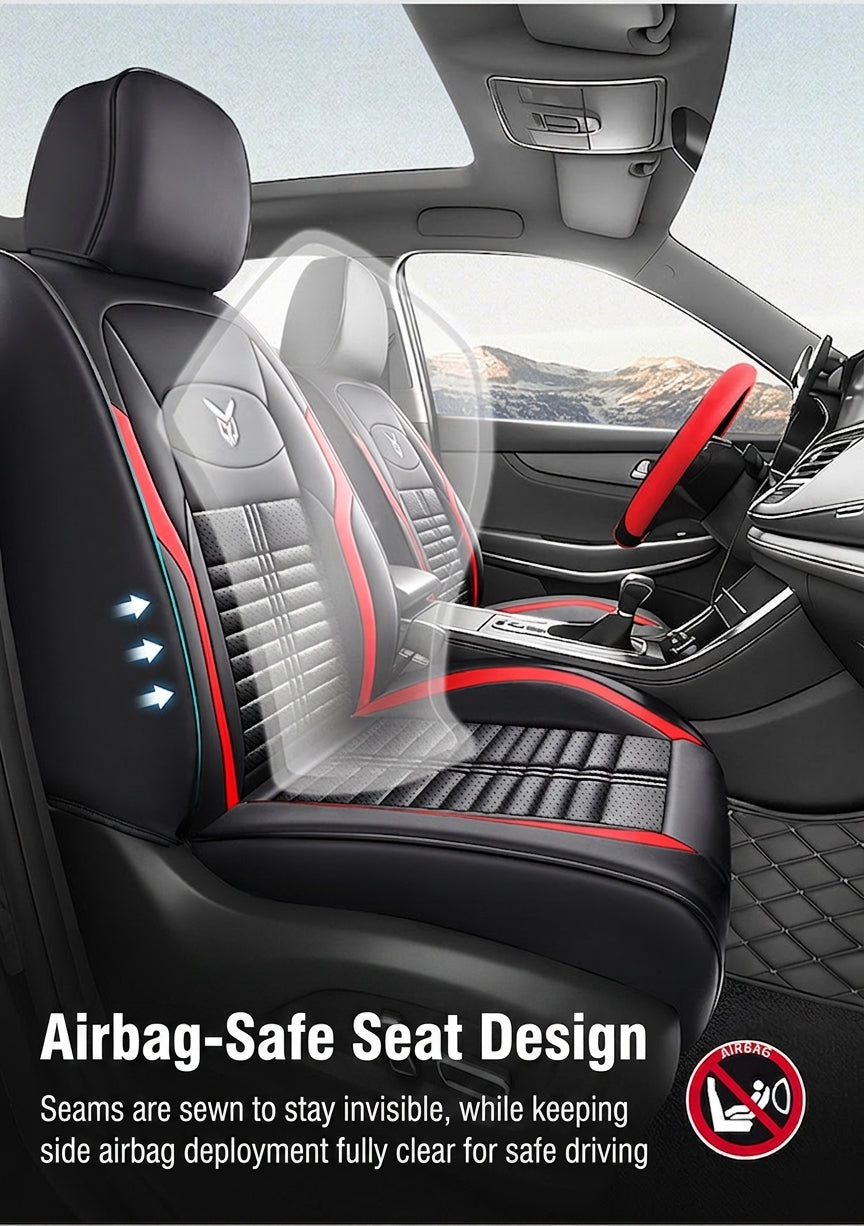 Cross-border car seat cushions with a light luxury, premium feel, all-around car seat cushions, all-season universal, simple, breathable, stain-resistant, and stain-resistant