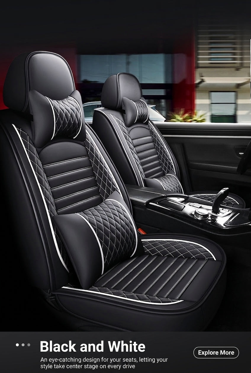 New all-season universal cartoon car seat cushion wholesale, premium feel, full leather, full coverage for small passenger car seat cushions