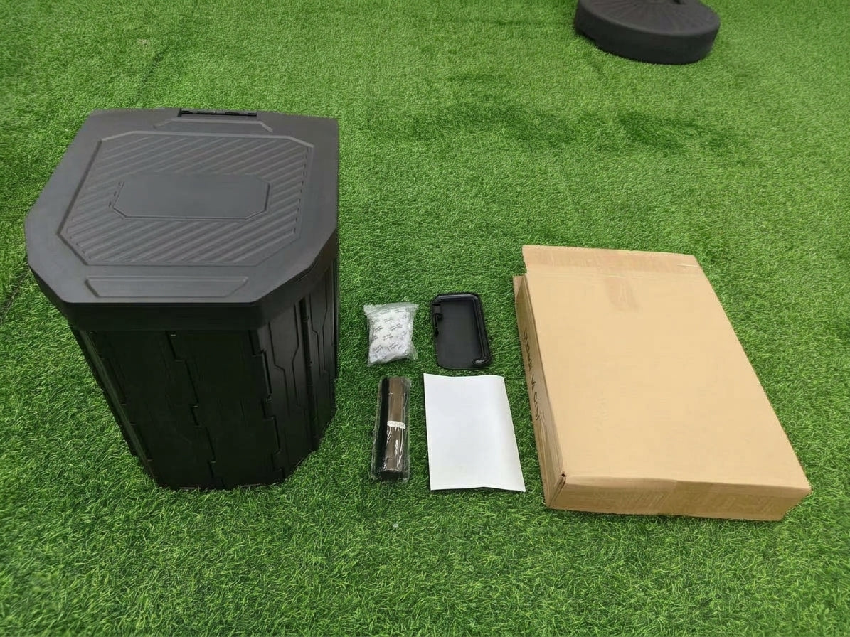 2026 New Widened and Raised Outdoor Folding Toilet Car Mobile Toilet Travel Camping Portable Toilet