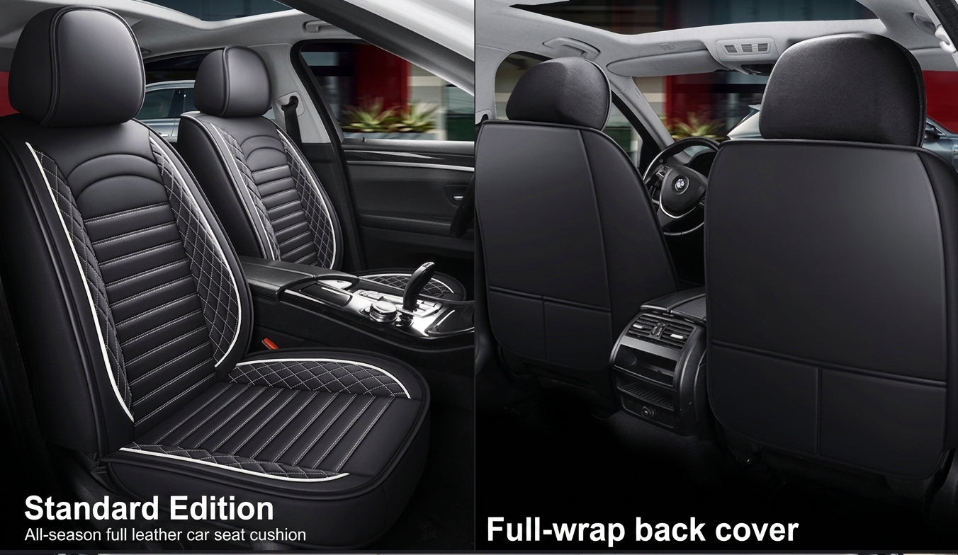 New all-season universal cartoon car seat cushion wholesale, premium feel, full leather, full coverage for small passenger car seat cushions