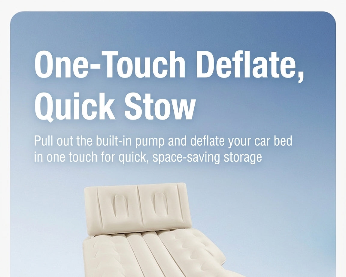 Car rear sleeping mat travel bed car air mat tram automatic charging and discharging portable electric belt leveling inflatable bed