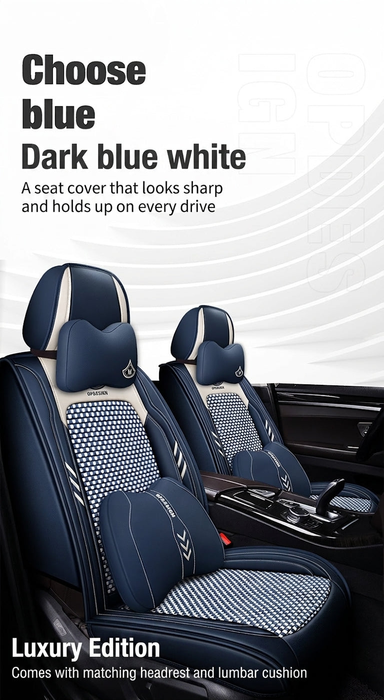 2024 car seat cushions, all-season universal, full coverage five-seater car seat cushions, summer breathable ice silk seat covers wholesale