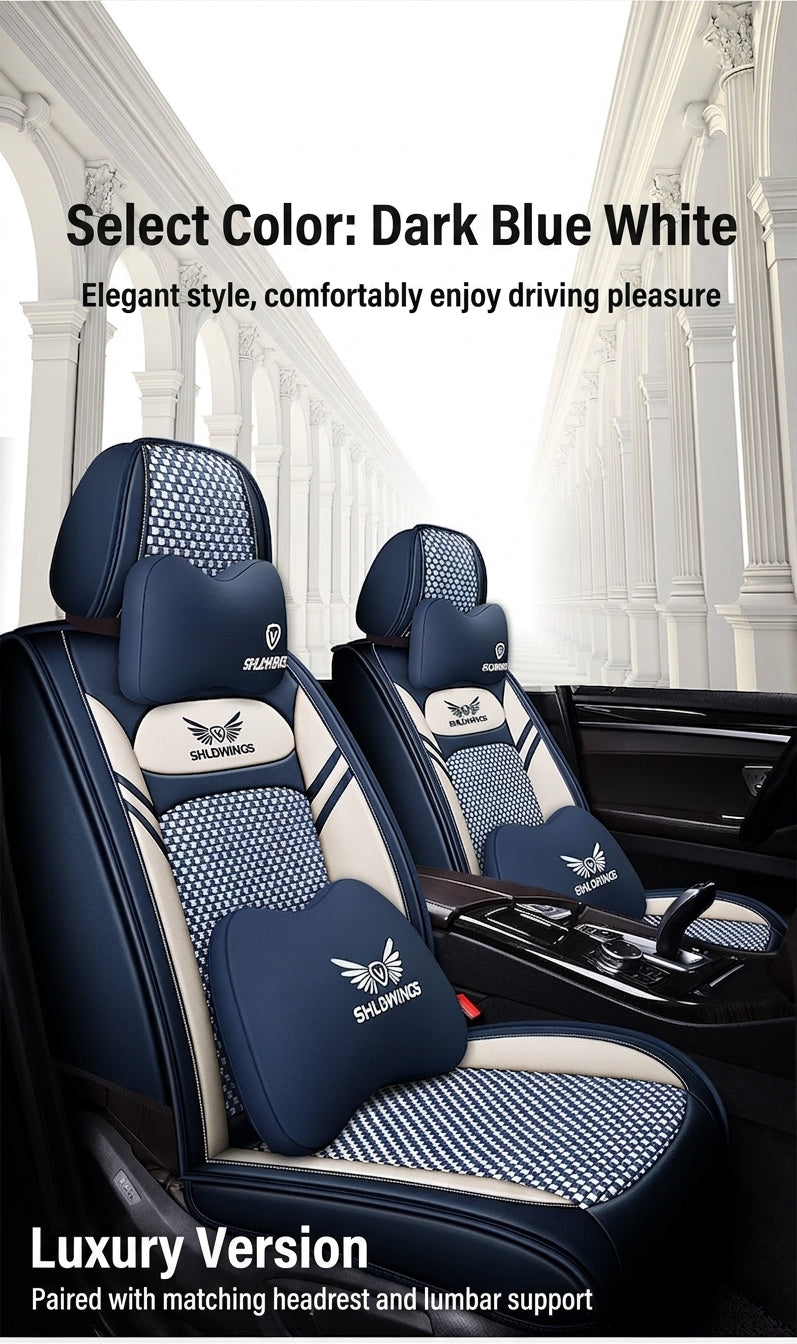 Full-coverage car seat covers for Napa leather car seat cushions, five-seat universal Ice Silk car seat cushions, all-season universal model wholesale
