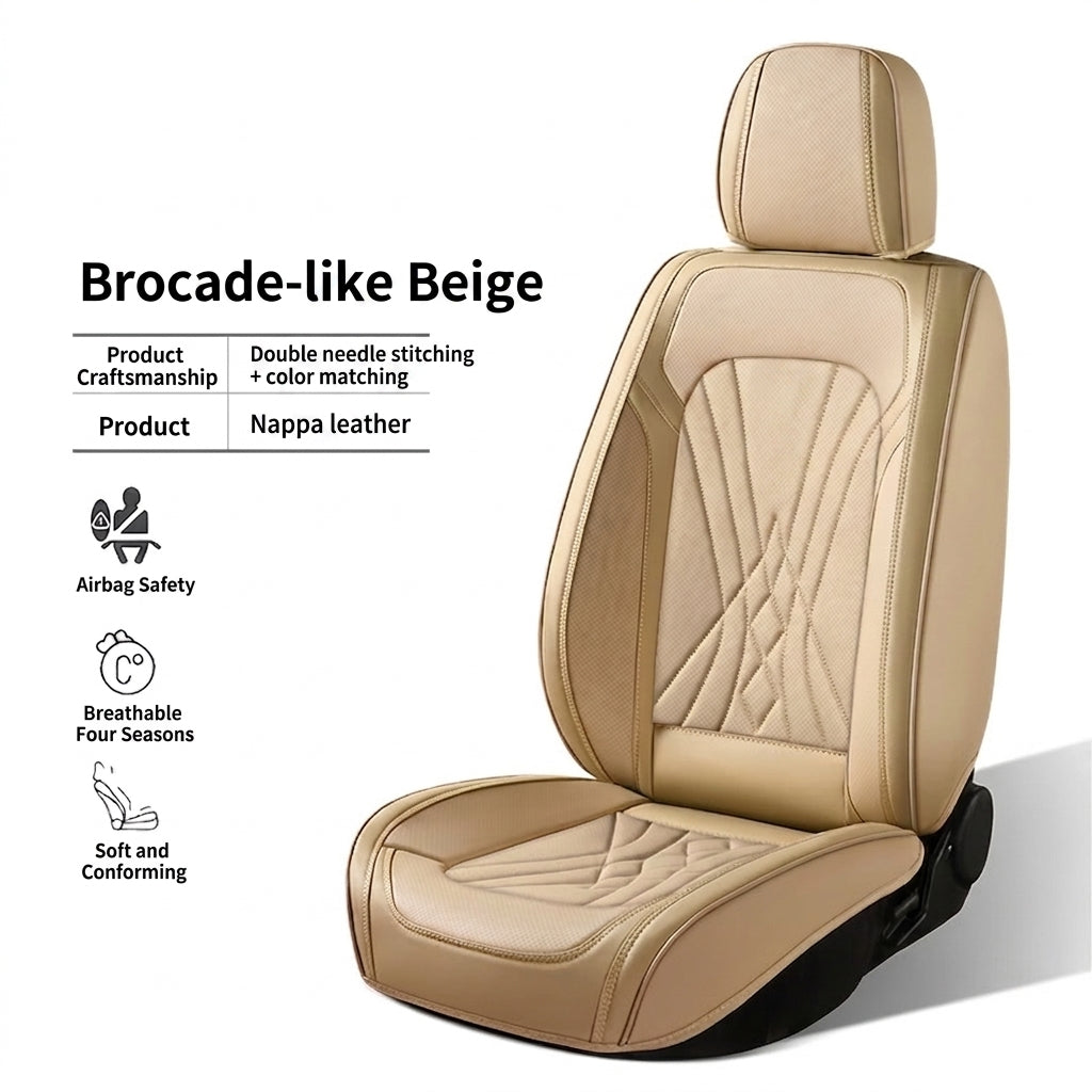 The new Napa leather car cushion is high-end, all-season breathable, perforated, full leather, and fully surrounded seat cover, directly supplied by the manufacturer