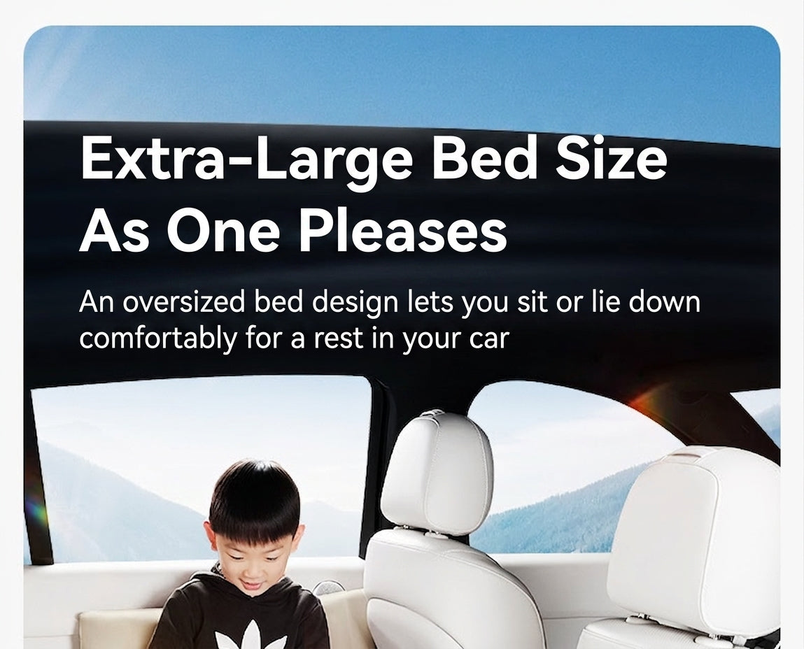 Car rear sleeping automatic travel mattress sedan air mattress car sleeping in the car portable intelligent AI car inflatable bed