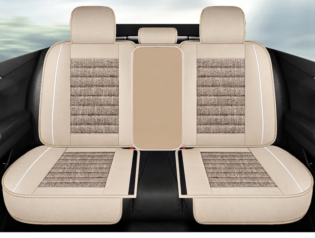 25 years new linen split head car seat cushion four seasons universal seat cover original piece drop shipping cross-border wholesale