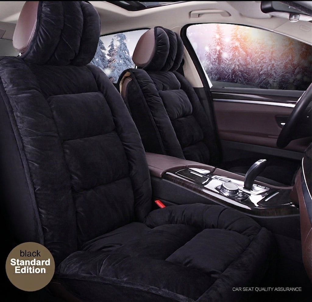 Winter short plush car seat cushion new winter car fleece seat cover universal down all-inclusive seat cushion wholesale