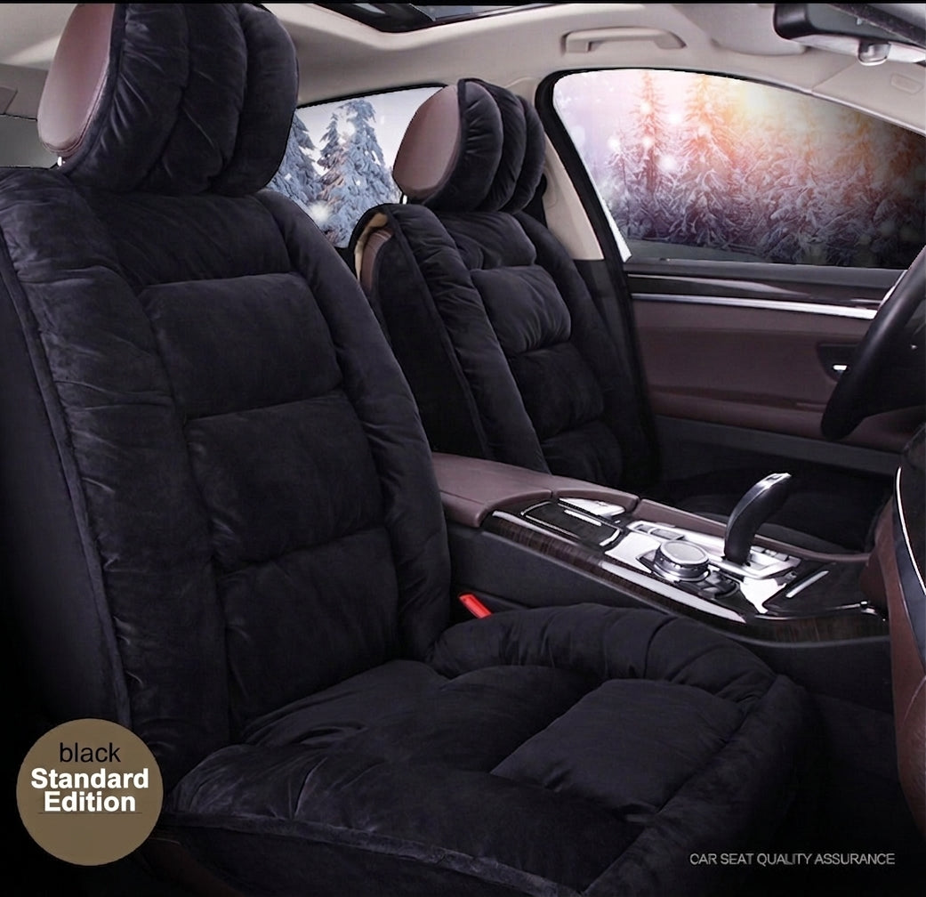 Winter short plush car seat cushion new winter car fleece seat cover universal down all-inclusive seat cushion wholesale