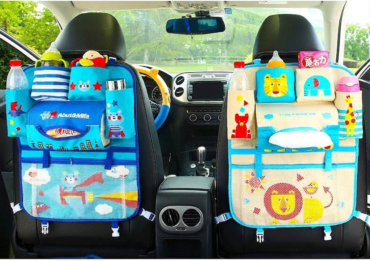 New car seat back bag, Japanese cartoon cute multifunctional storage bag, baby supplies, car storage hanging bag