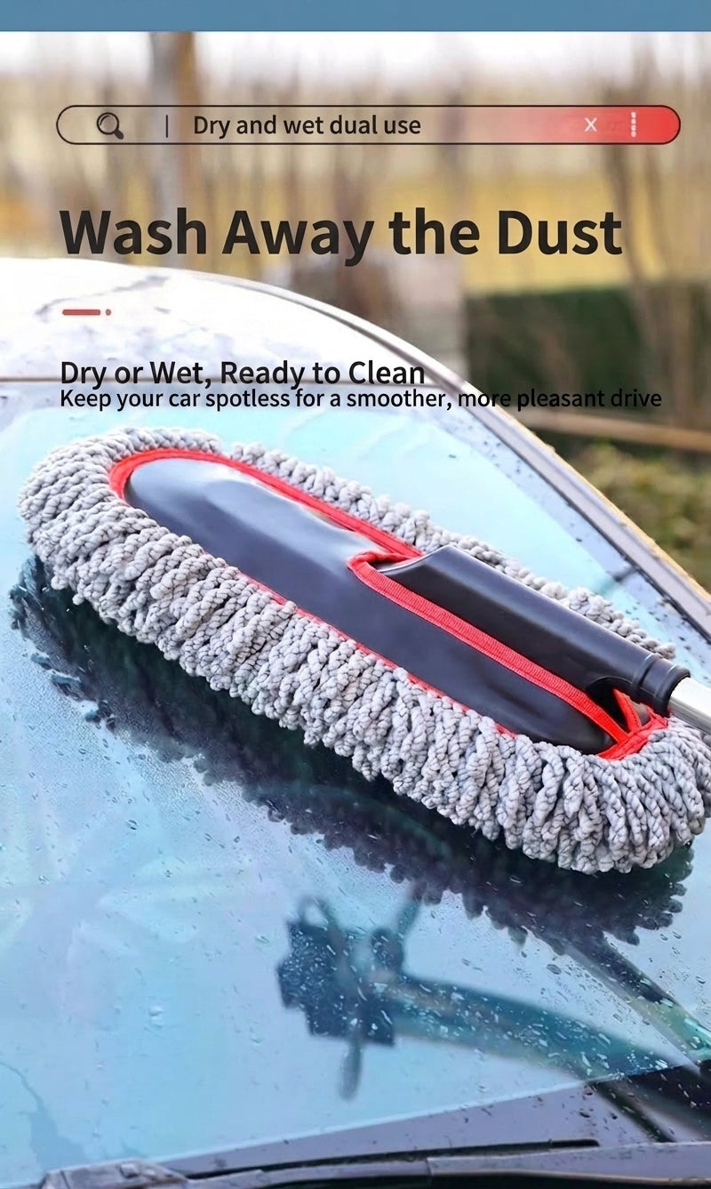 Zhongheng car wash mop car dust duster brush sweeps dust with car wash mop and snow removal tools to wipe cars