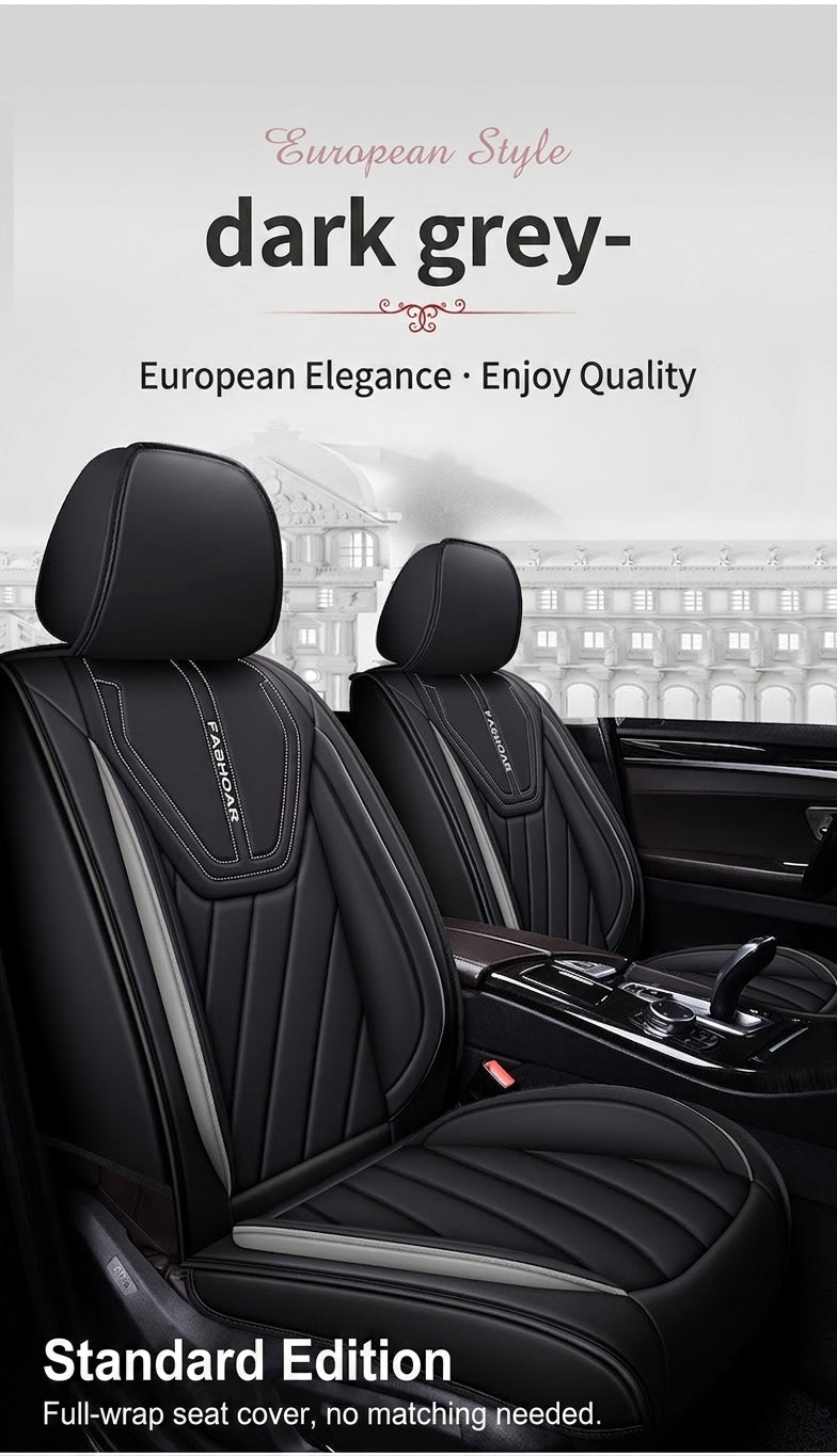 Universal four-season Nappa leather seat cover for car seat cushions, premium feel, anti-dirt, full coverage ventilation, breathable new seat cover