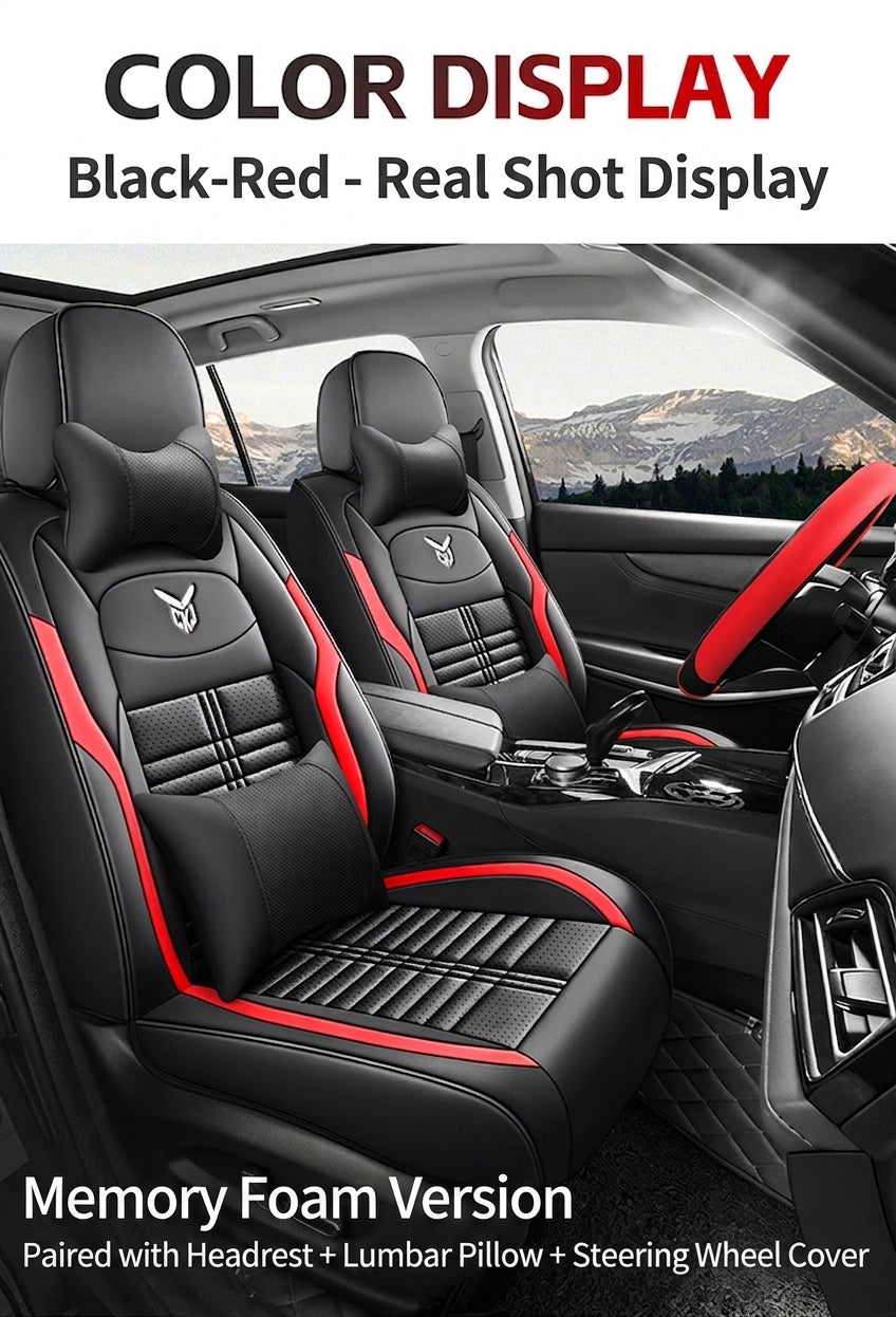 Cross-border car seat cushions with a light luxury, premium feel, all-around car seat cushions, all-season universal, simple, breathable, stain-resistant, and stain-resistant