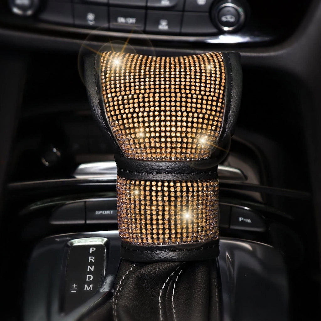 Car steering wheel cover, diamond-shaped new all-season universal seatbelt cover, multi-piece coaster steering wheel protective cover