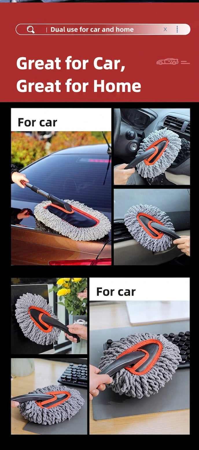 Zhongheng car wash mop car dust duster brush sweeps dust with car wash mop and snow removal tools to wipe cars