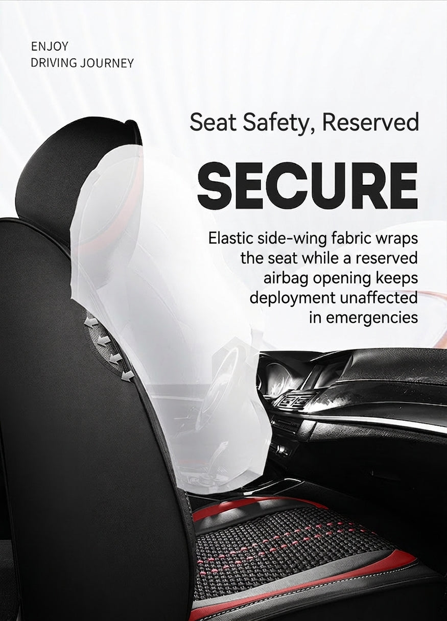 Car seat cushion new all-enclosed special seat cover four seasons universal leather seat cover summer ice silk cartoon seat cushion cover