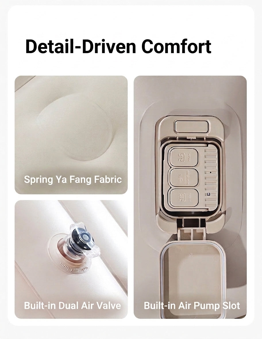 Car rear sleeping mat travel bed car air mat tram automatic charging and discharging portable electric belt leveling inflatable bed