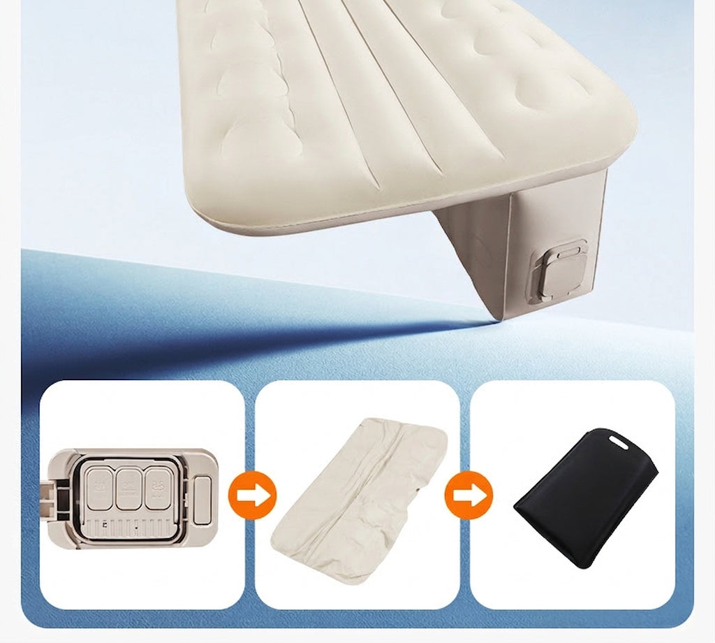 Car rear sleeping automatic travel mattress sedan air mattress car sleeping in the car portable intelligent AI car inflatable bed