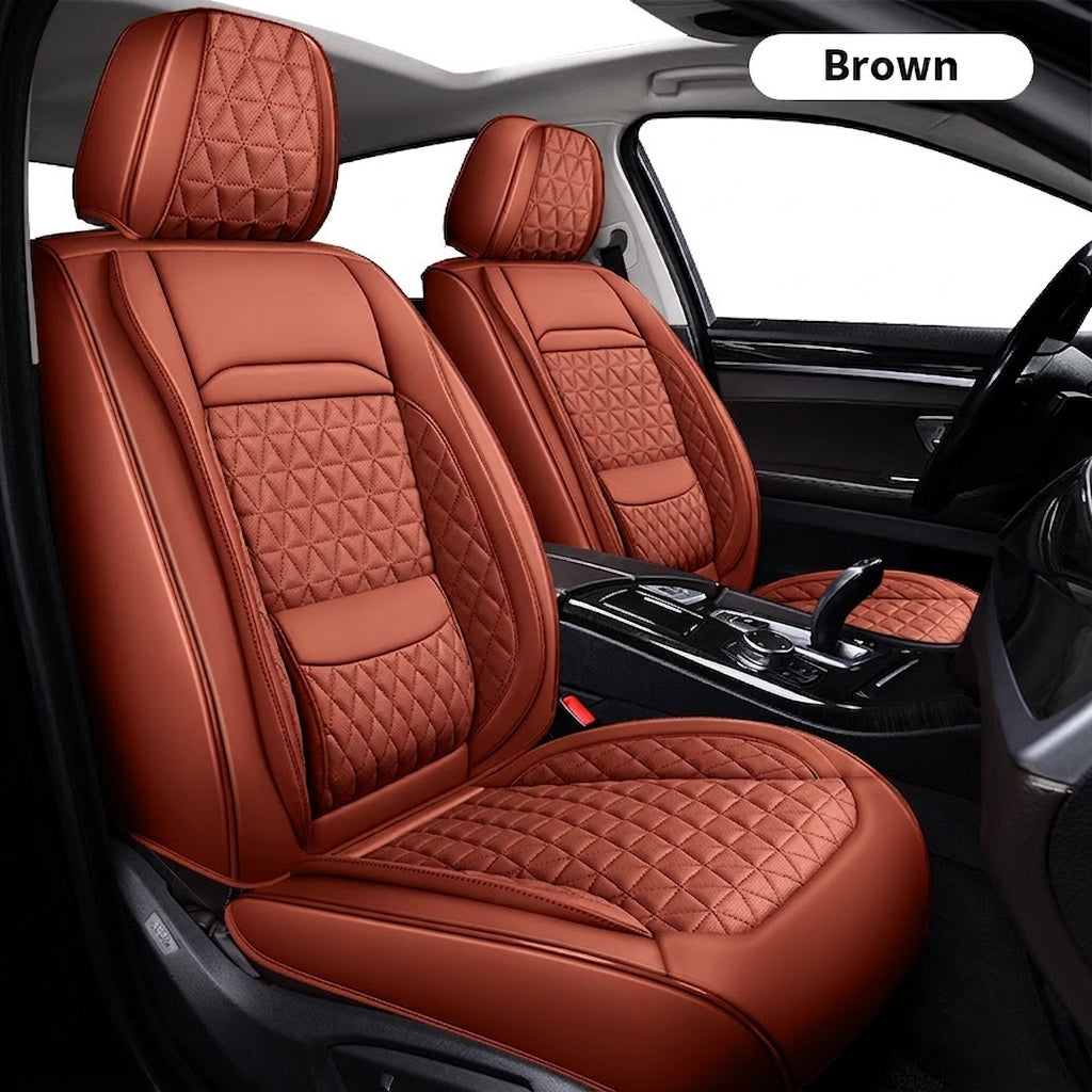 2025 new all-leather fixed lumbar wing Nappa leather car cushion all-season universal full-enveloping seat cover