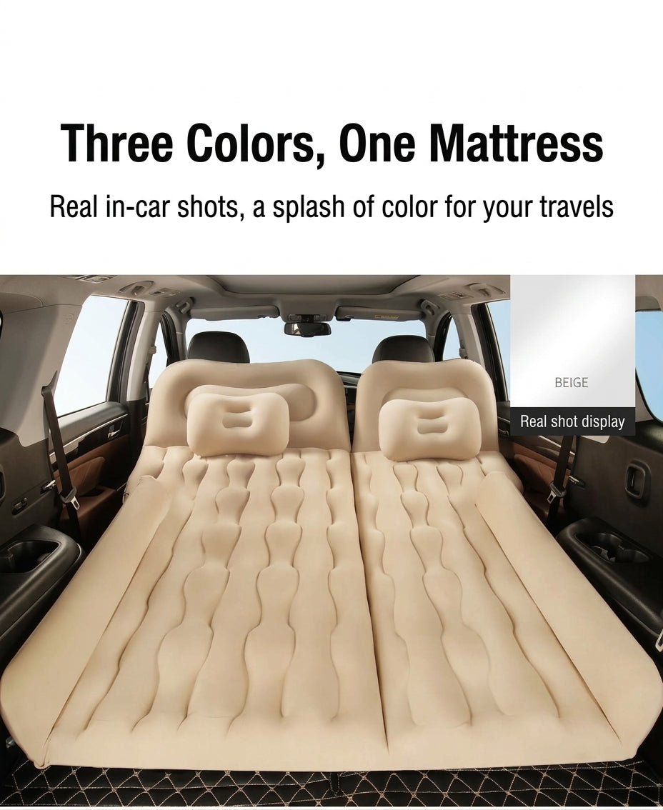 SUV inflatable mattress, car trunk air mattress, in-car sleeping essential, suitable for car camping, Tesla