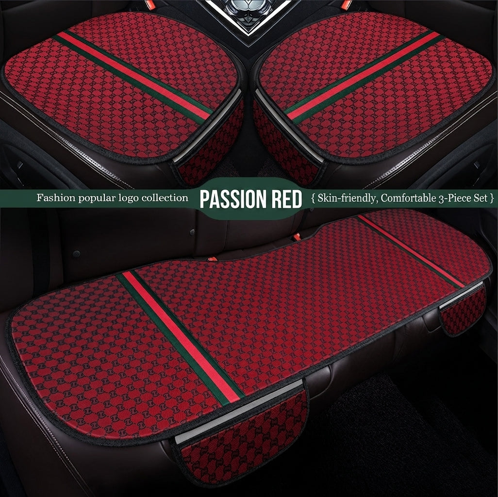 Car seat cushion all-season universal Kuqi three-piece set