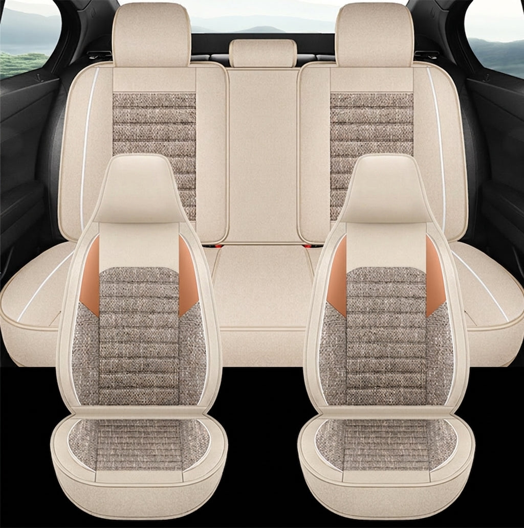 25 years new linen split head car seat cushion four seasons universal seat cover original piece drop shipping cross-border wholesale