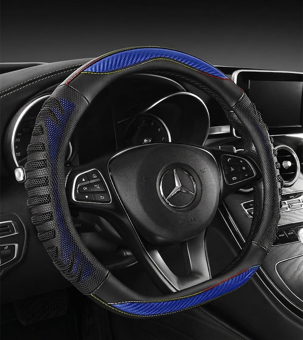 Four-season universal honeycomb sports handlebar covers, steering wheel covers, anti-slip modification covers, cross-border Douyin one-piece dropshipping