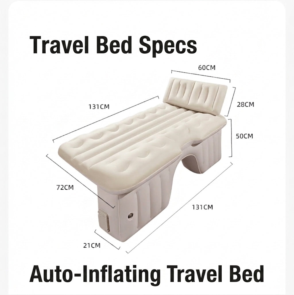 Car rear sleeping mat travel bed car air mat tram automatic charging and discharging portable electric belt leveling inflatable bed