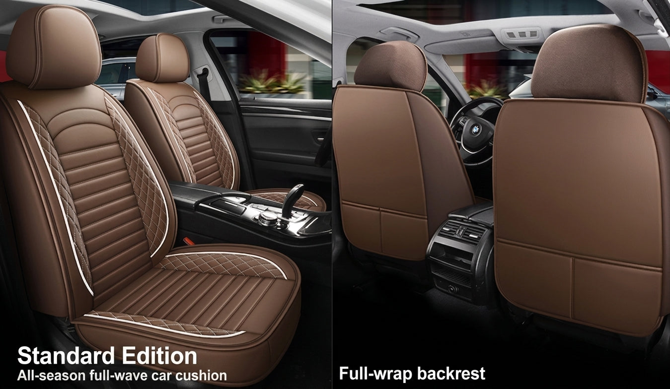 New all-season universal cartoon car seat cushion wholesale, premium feel, full leather, full coverage for small passenger car seat cushions