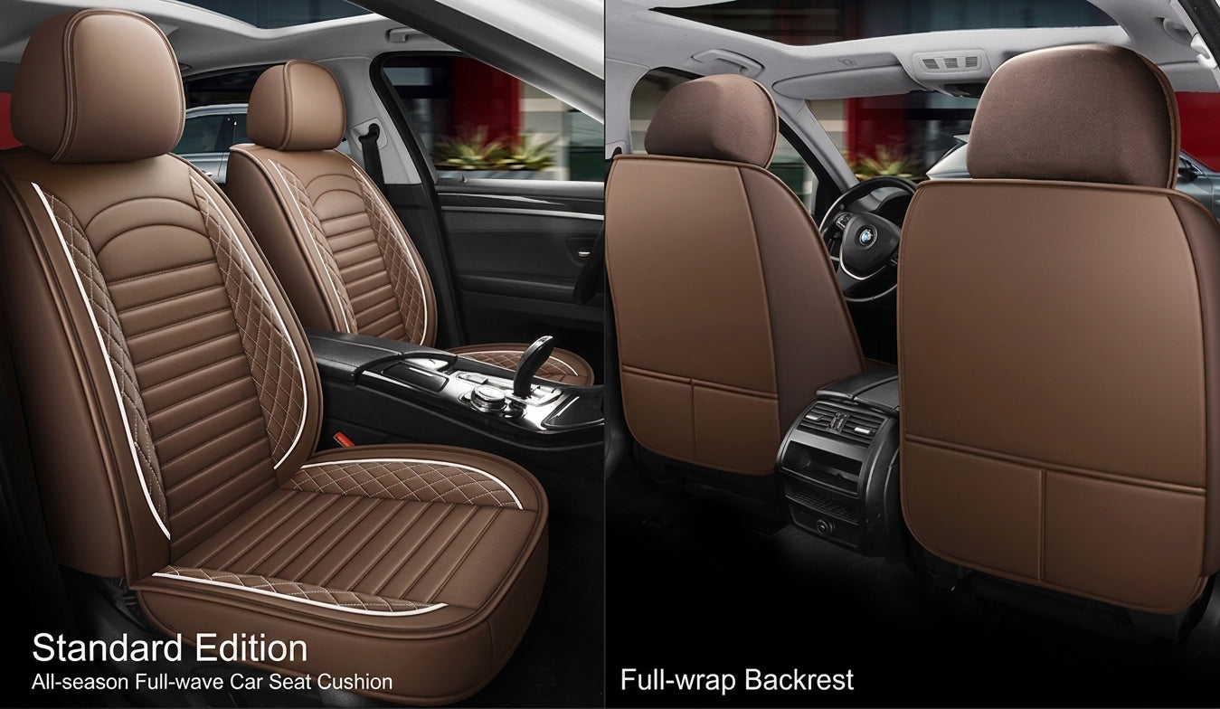 New all-season universal cartoon car seat cushion wholesale, premium feel, full leather, full coverage for small passenger car seat cushions