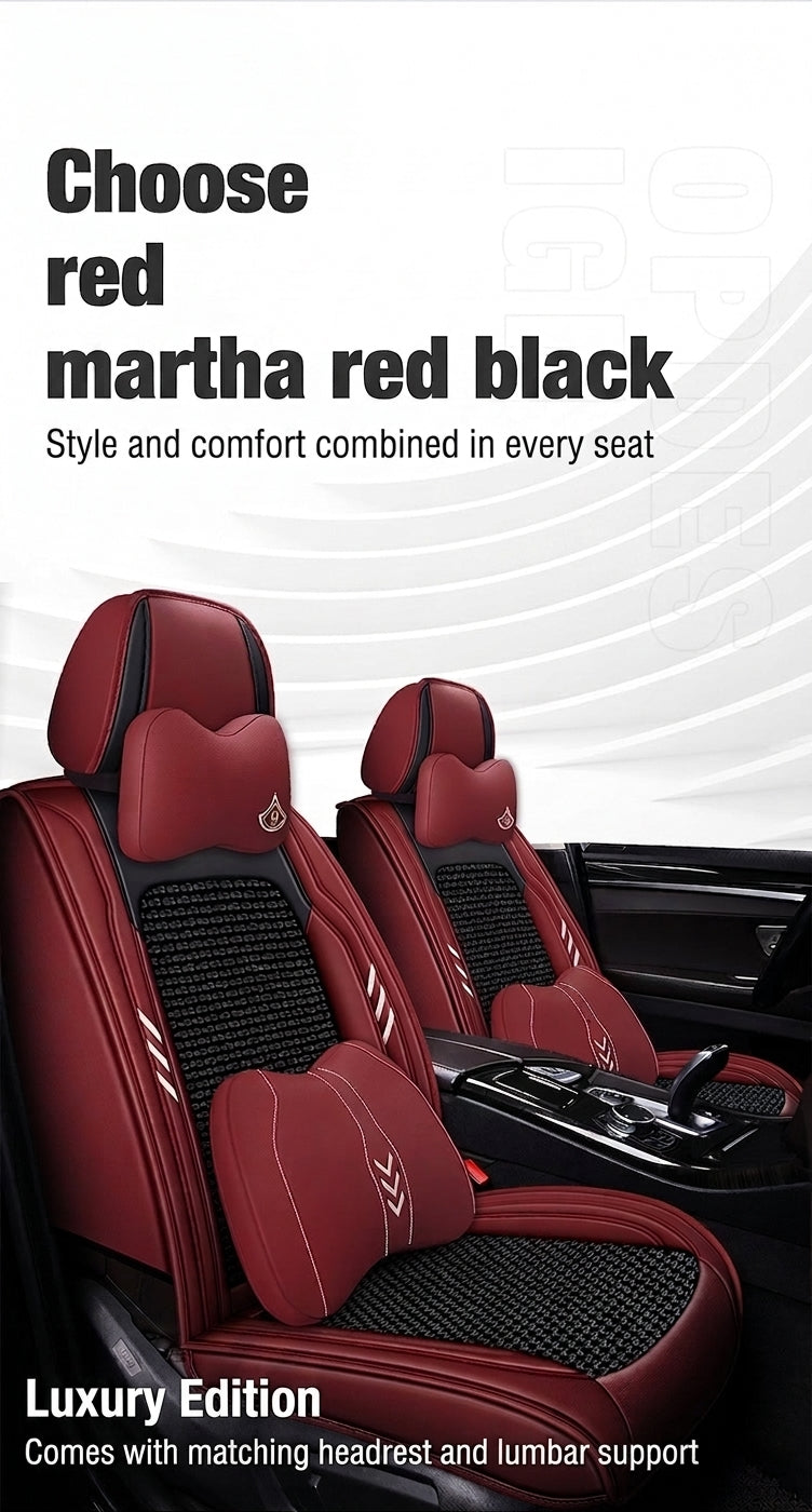 2024 car seat cushions, all-season universal, full coverage five-seater car seat cushions, summer breathable ice silk seat covers wholesale