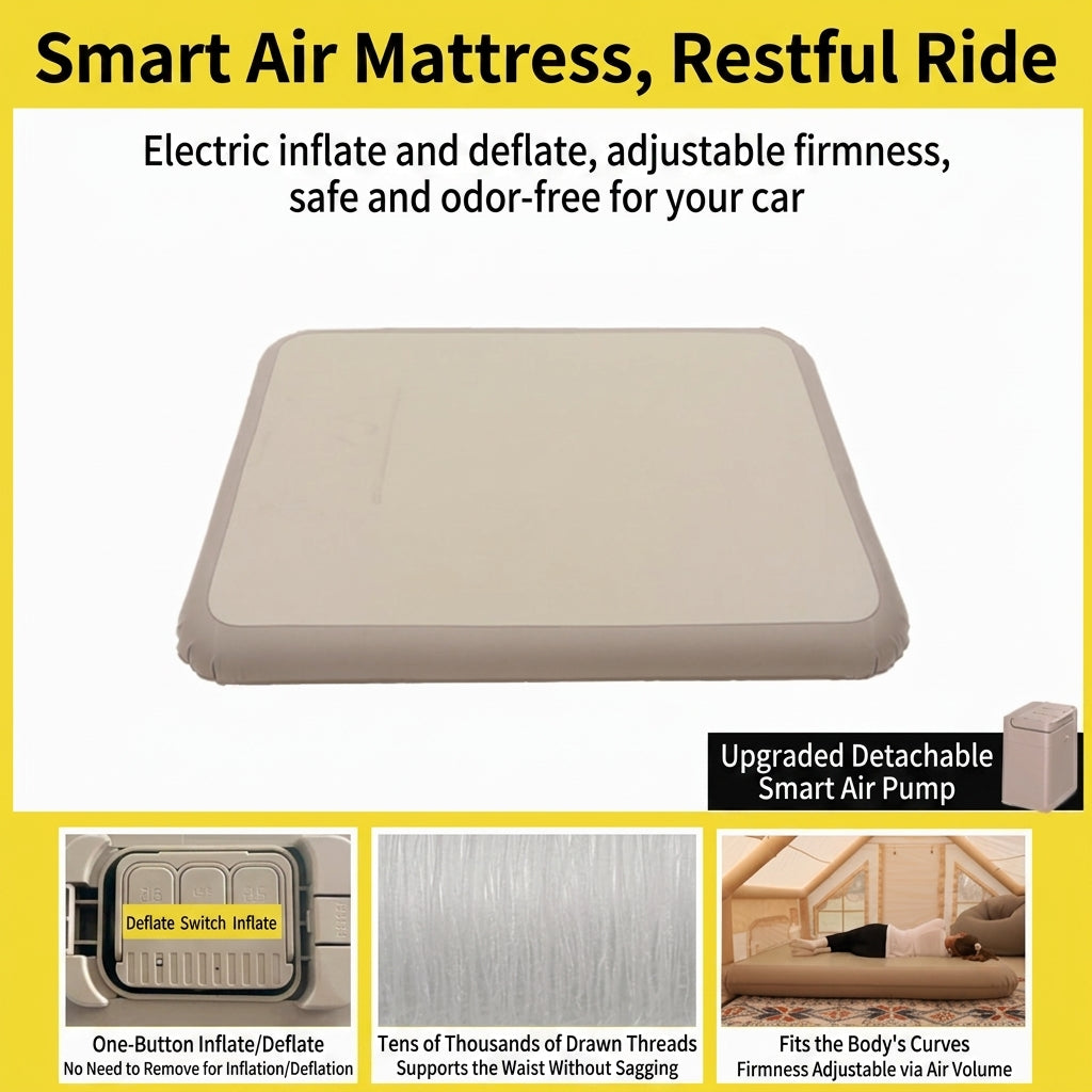 Car air bed car air bed car rear seat sleeping pad car children sleeping artifact car travel mattress