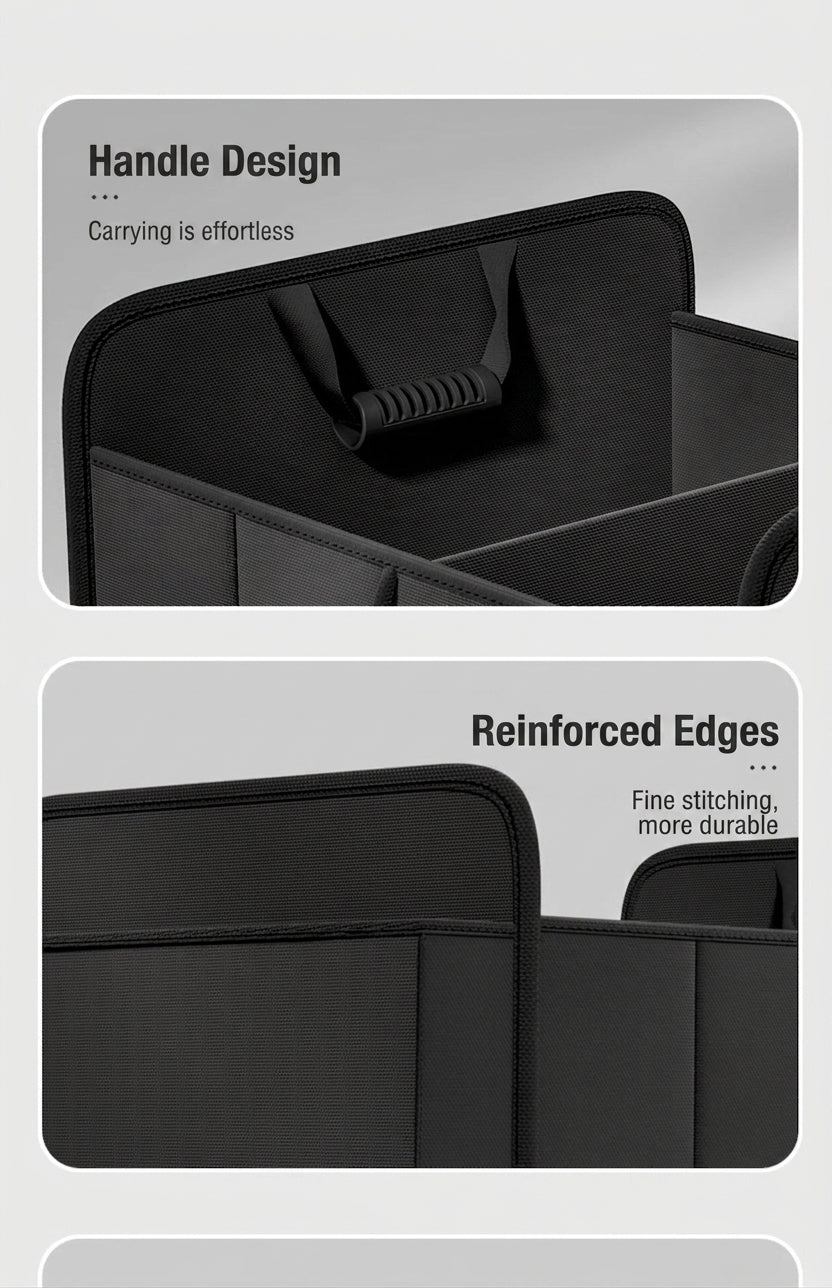 Car trunk storage box, cross-border trunk folding multifunctional Amazon bestseller, self-driving touring in-car storage box
