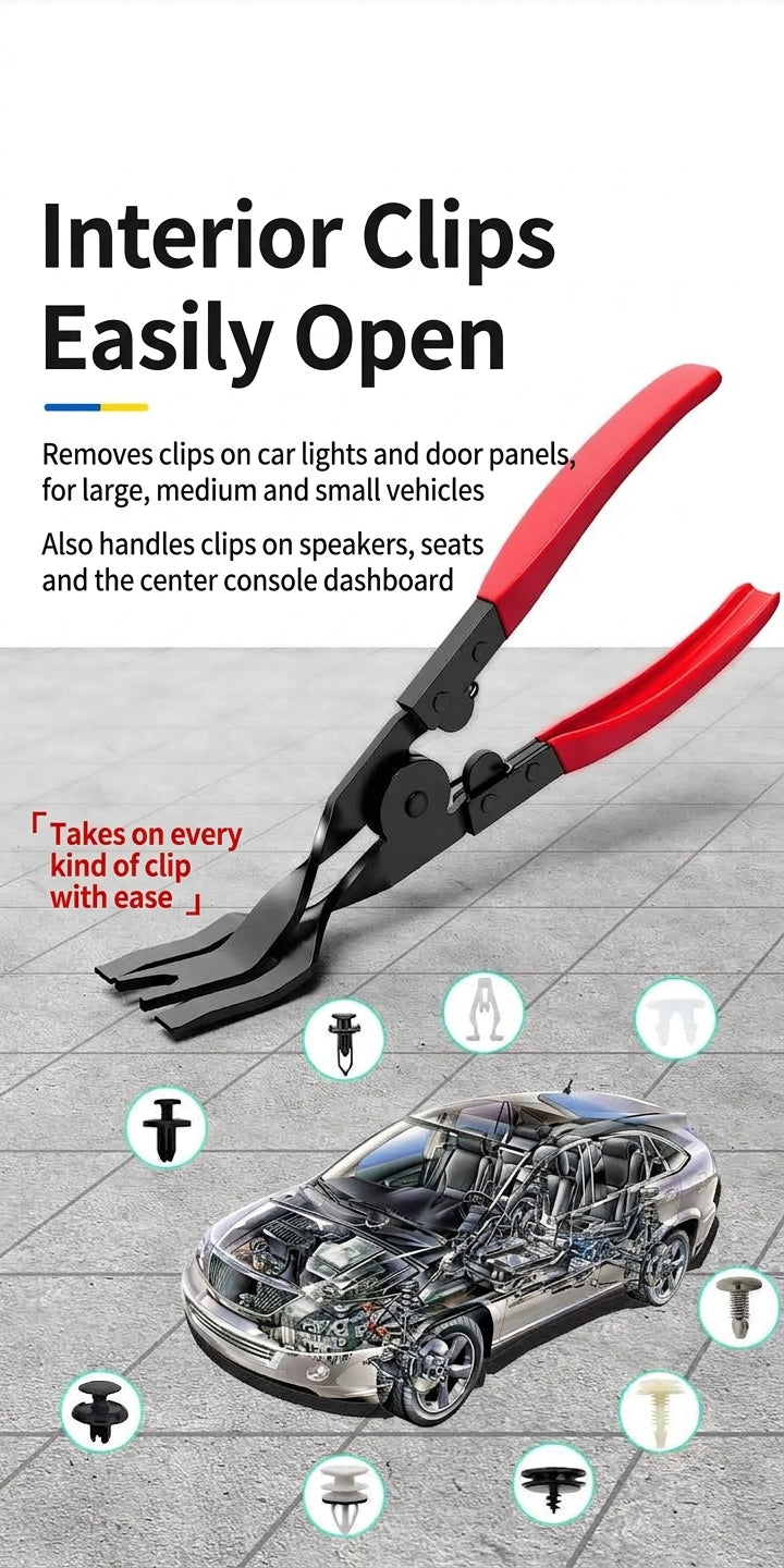 Lansheng car clip light opener pliers, headlight modification door panel audio system disassembly screwdriver, car tools, rivet car pliers