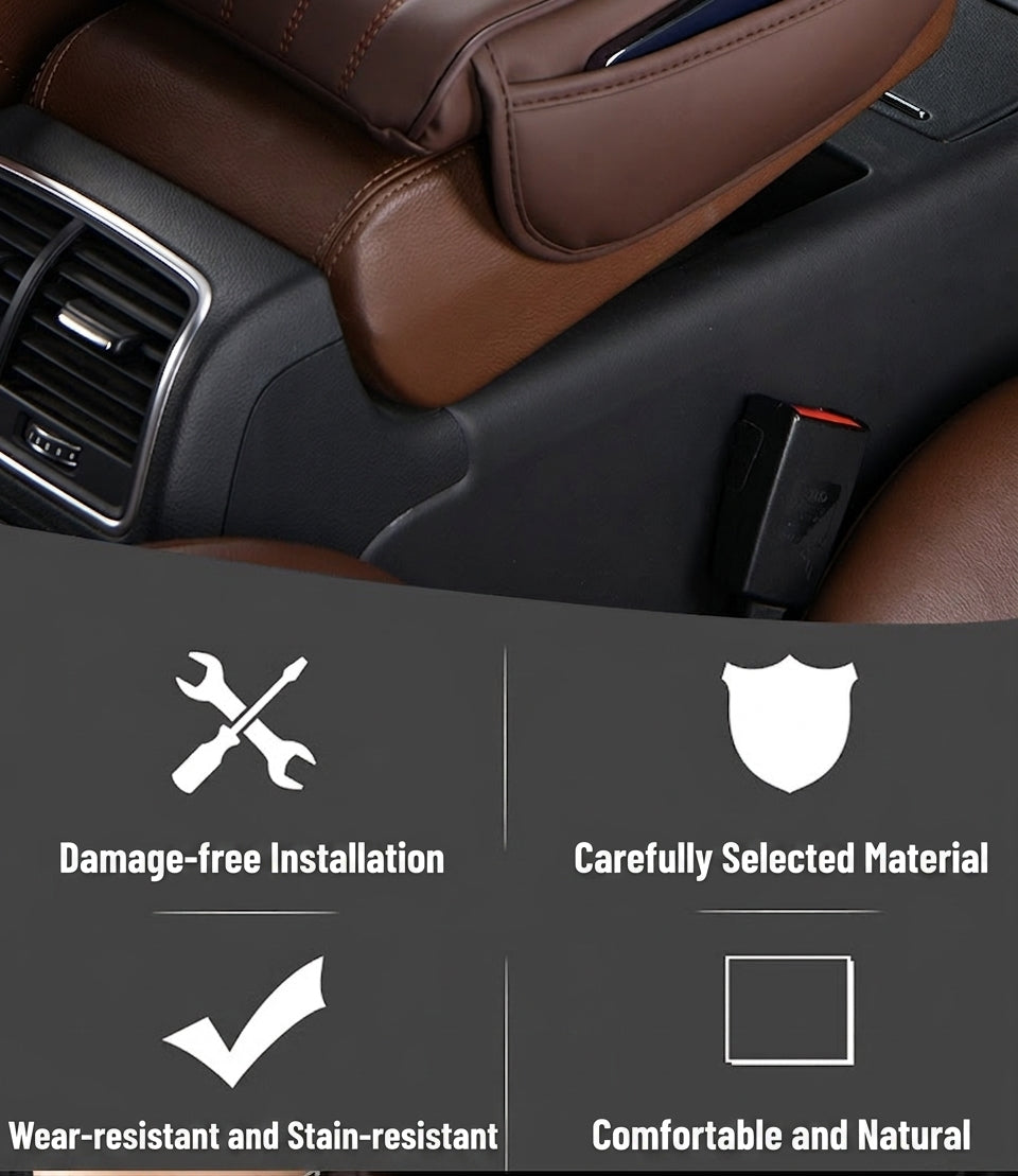 Manufacturer cross-border direct sales of dual-sided pocket-style car armrest box mats, universal hand and center height increasers