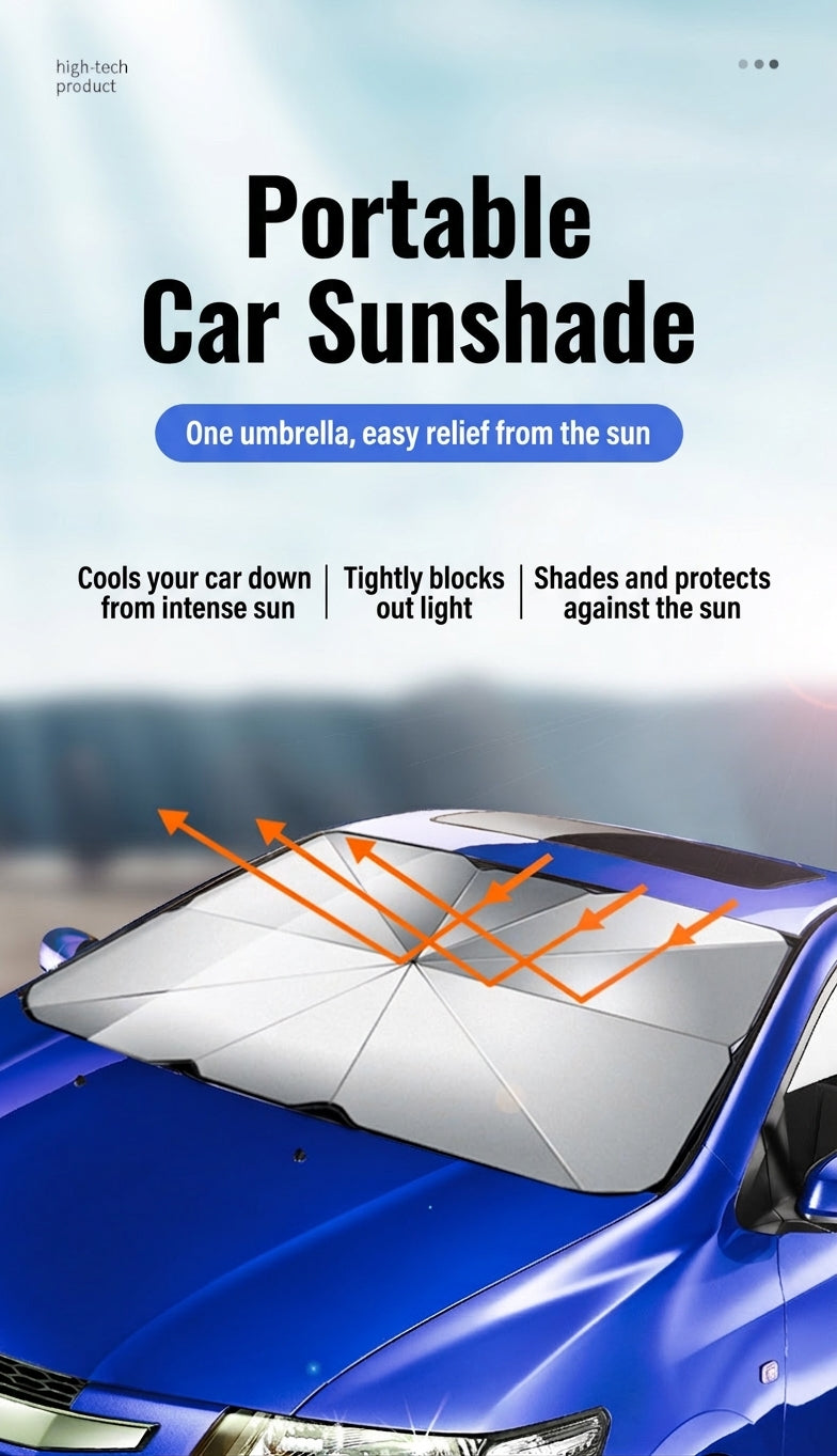 Car Windshield Sunshade Umbrella, UV Protection