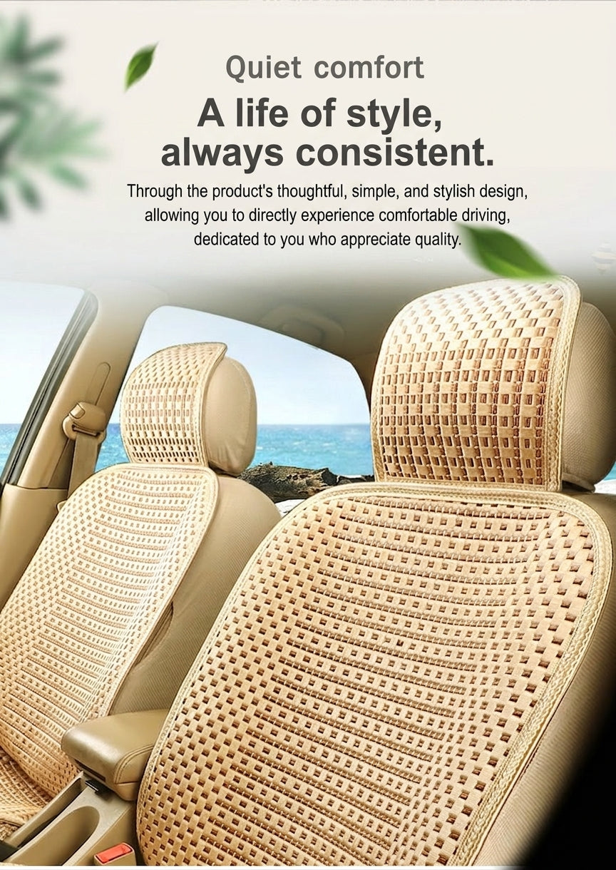 Car seat cushion all-season universal ice silk summer seat cushion full enveloping seat cover car interior seat cushion five seat cover cushion
