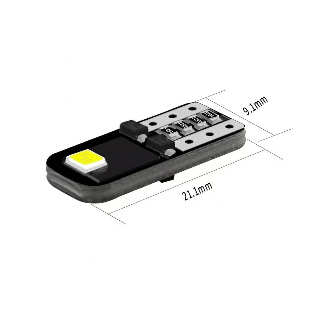 Cross-border explosive decoding high-brightness car LED width indicator light reading light T10 2835 2SMD license plate light W5W
