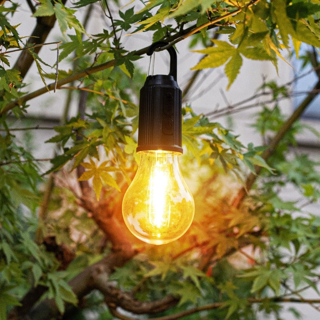 Solar Camping Light with Hook - Rechargeable