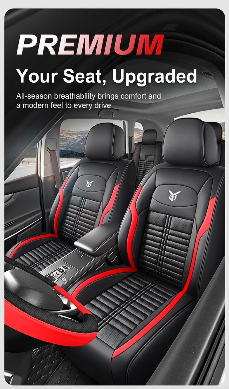 Cross-border car seat cushions with a light luxury, premium feel, all-around car seat cushions, all-season universal, simple, breathable, stain-resistant, and stain-resistant