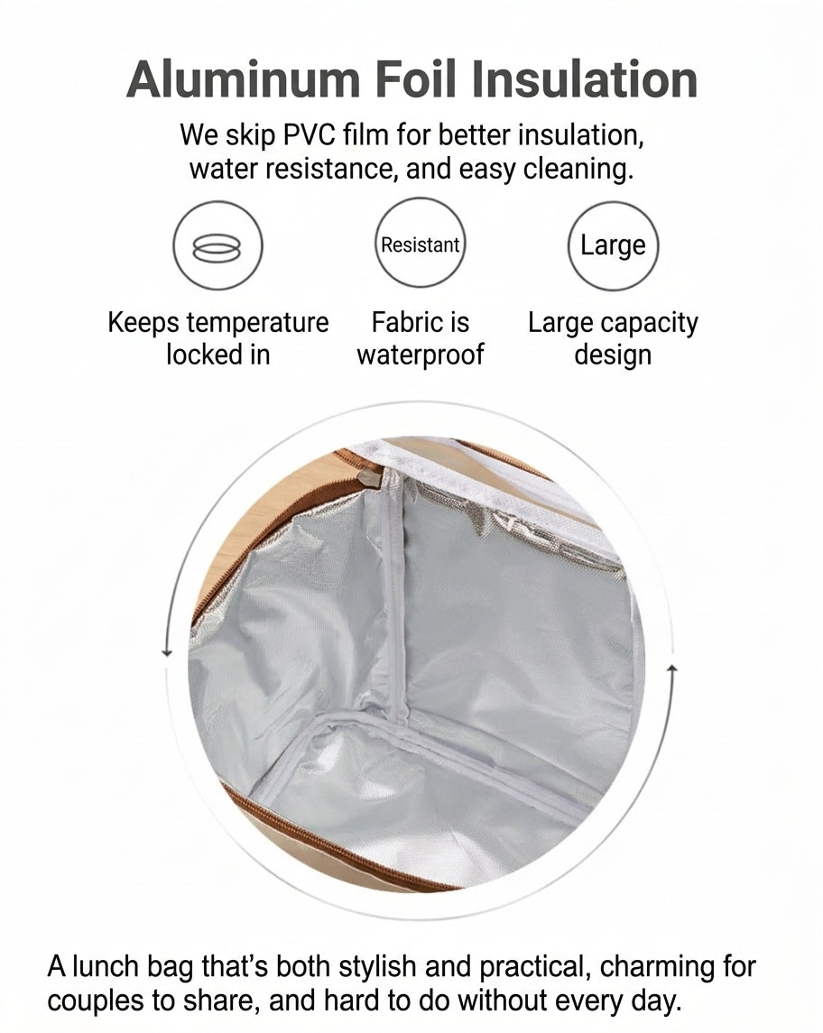 Insulated Lunch Bag, Waterproof Bento Tote