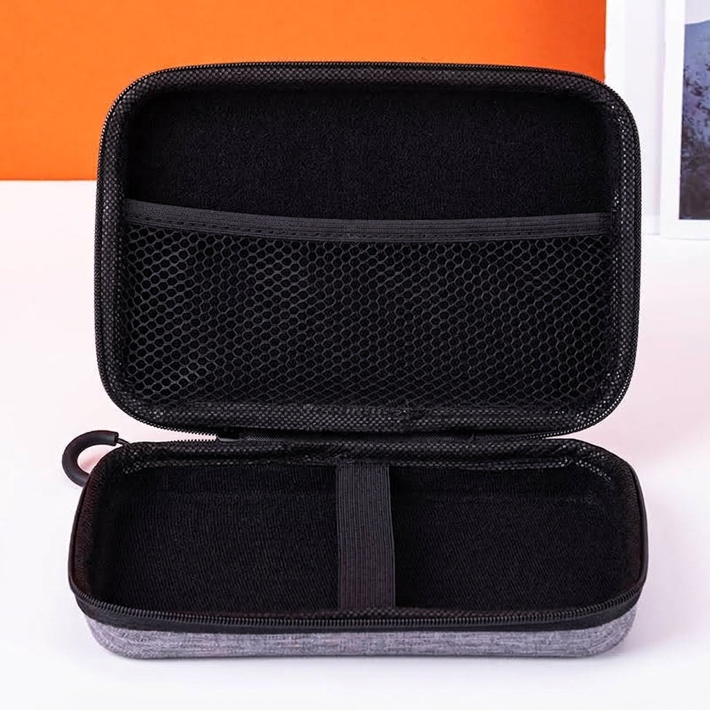 Snowflake Cloth EVA Headphone Bag, Power Bank Hard Drive Bag, Dragon Cloth Earphone Storage Box, Pressure-Resistant Zipper Bag