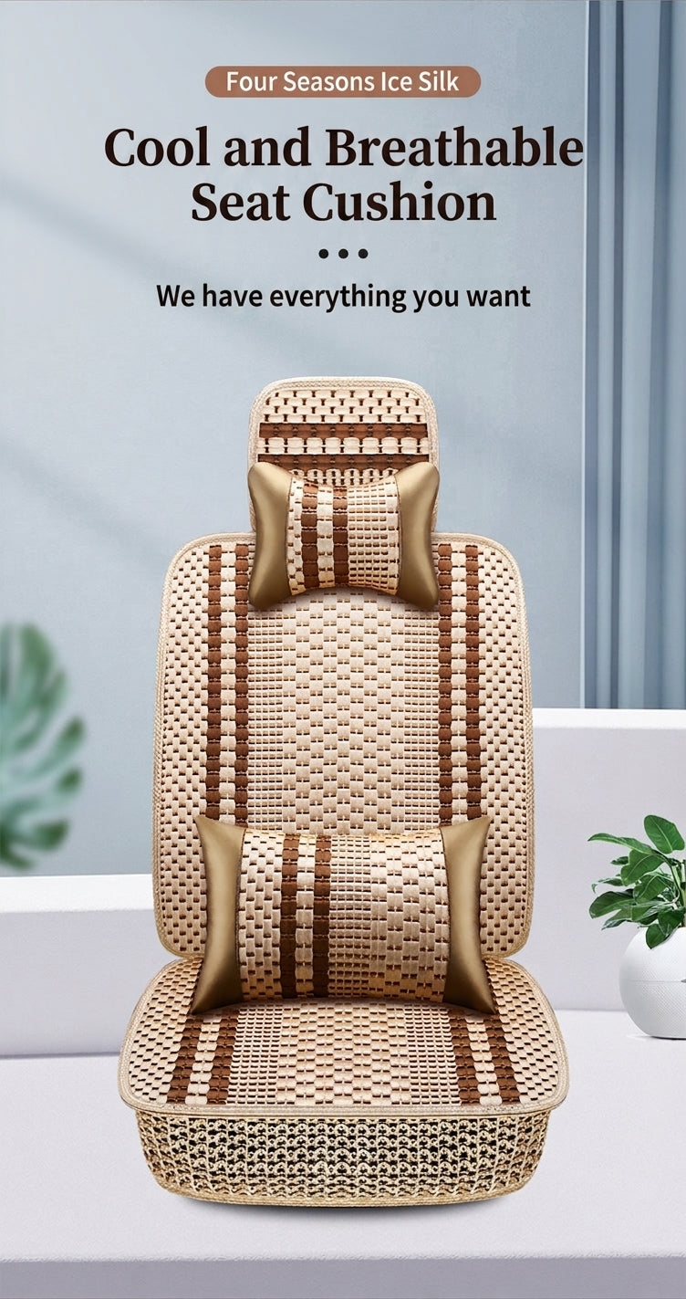 Car Cushion Four Seasons Universal Ice Silk Seat Cover Summer Cool Cushion Single Piece Car Single Pad Wholesale Factory Direct All-Inclusive