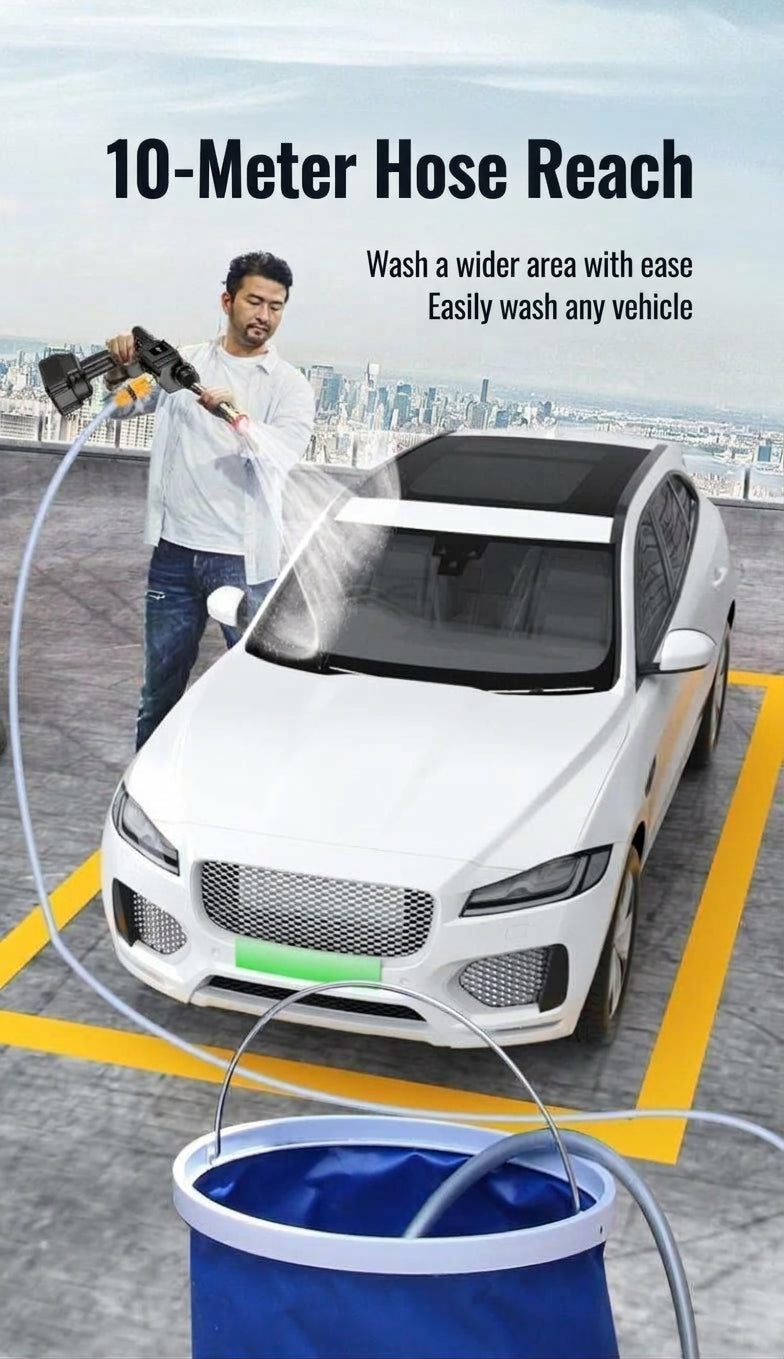 Car water gun, household electric car washer, rechargeable car wash gun, universal wireless high-power high-pressure car wash water gun