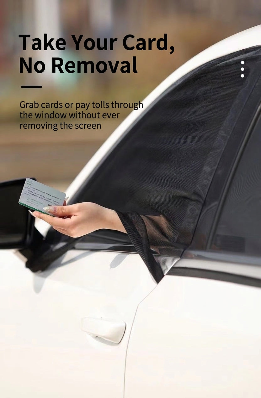 Car Window Sunshade & Mosquito Screen