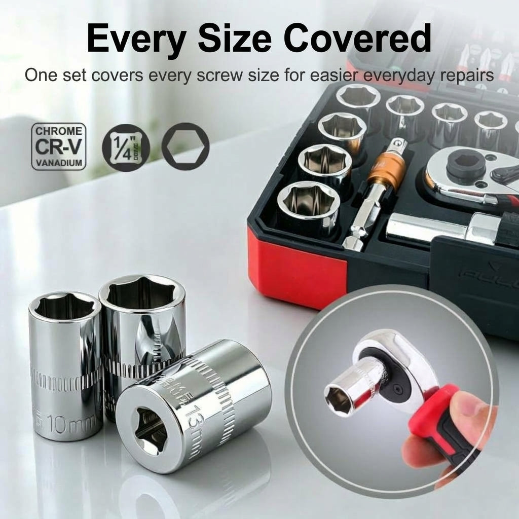 Cross-border ratchet wrench set 45-piece household multifunctional high-torque ratchet wrench screwdriver combo tool
