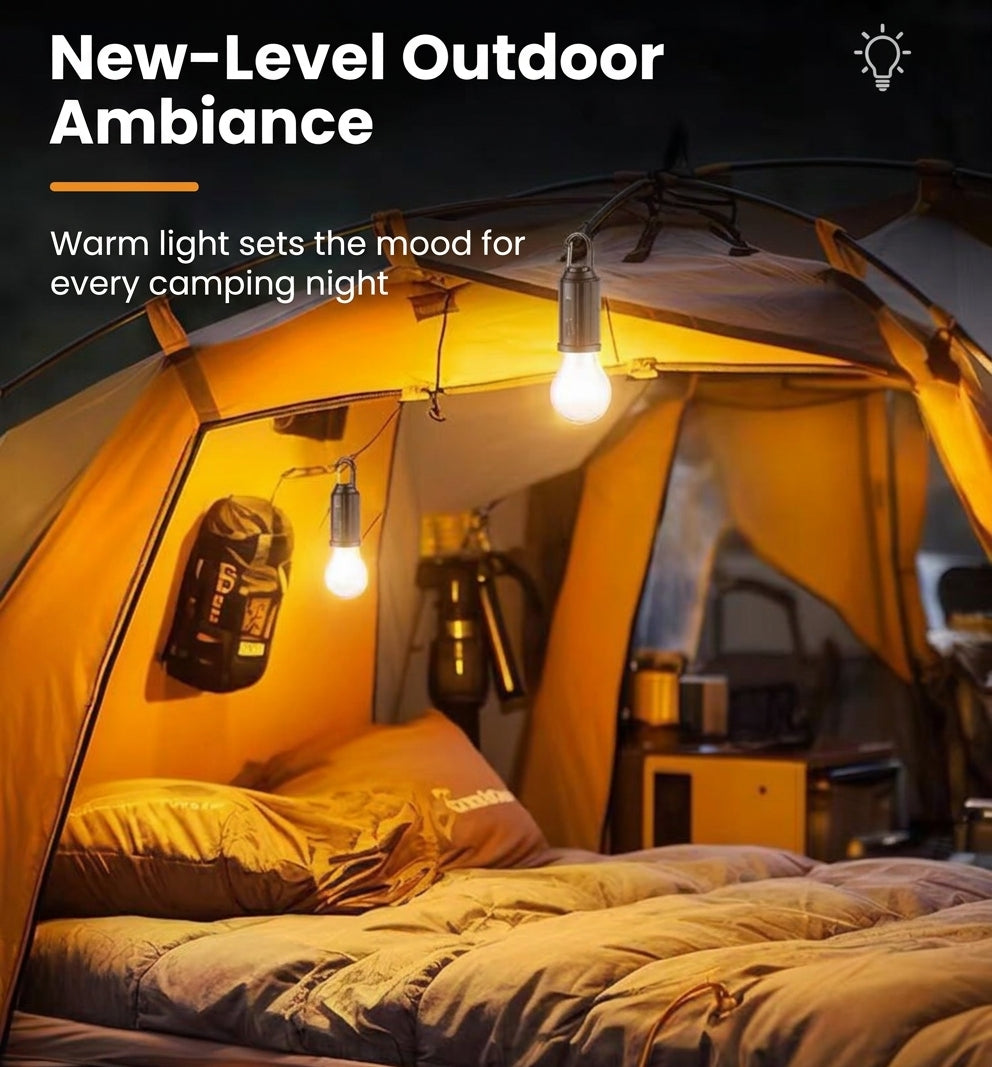 Camping & Outdoor Ambient Lamp with Solar Charging