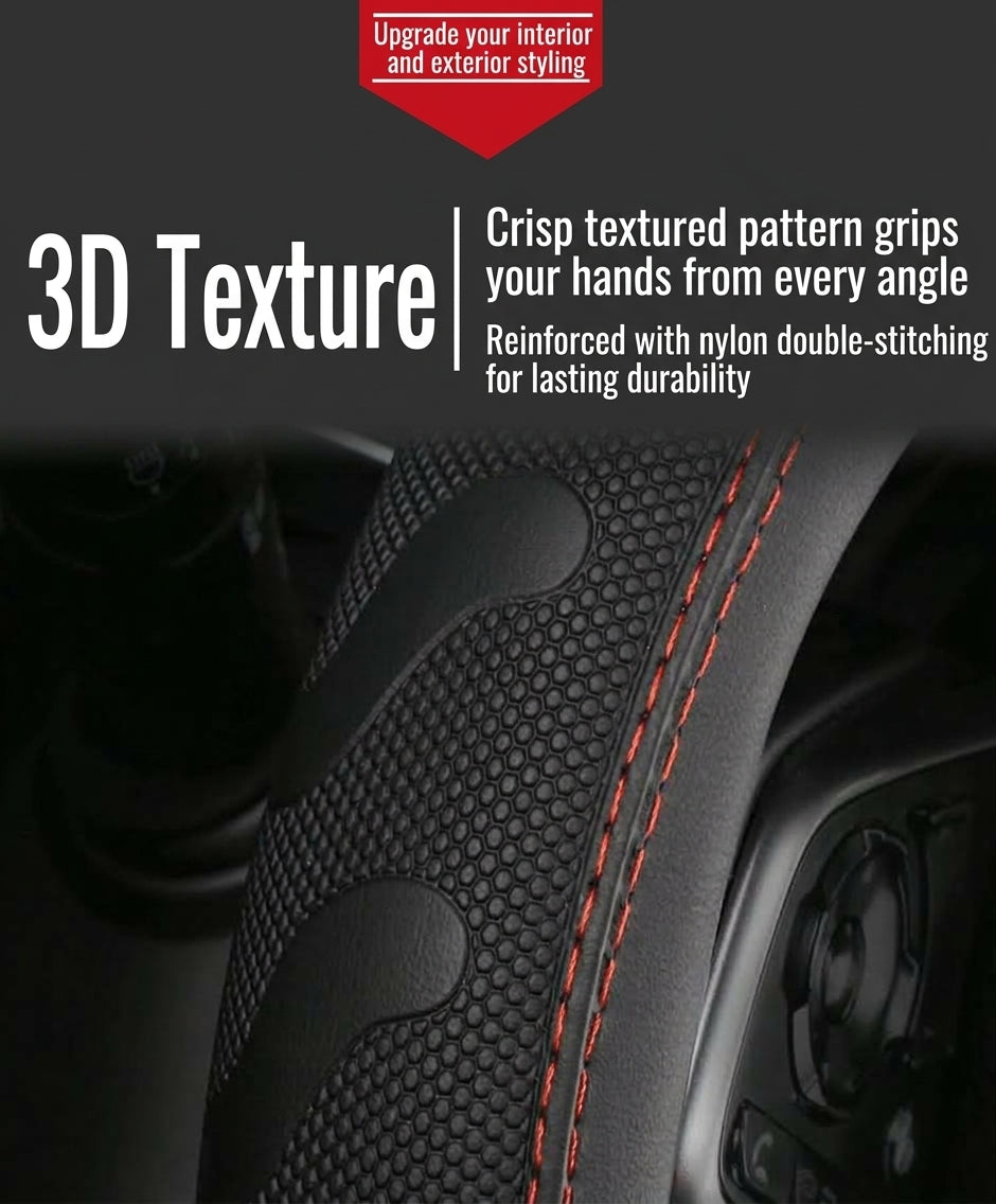 [Carbon Fiber] Car Steering Wheel Handle Sleeve, All-Season Universal, Non-slip, Wear-Resistant, Breathable New Model Dropshipping