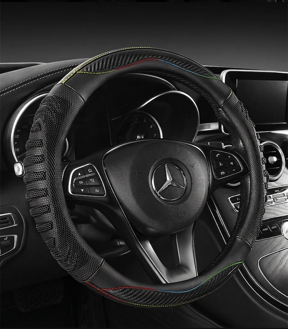 Four-season universal honeycomb sports handlebar covers, steering wheel covers, anti-slip modification covers, cross-border Douyin one-piece dropshipping